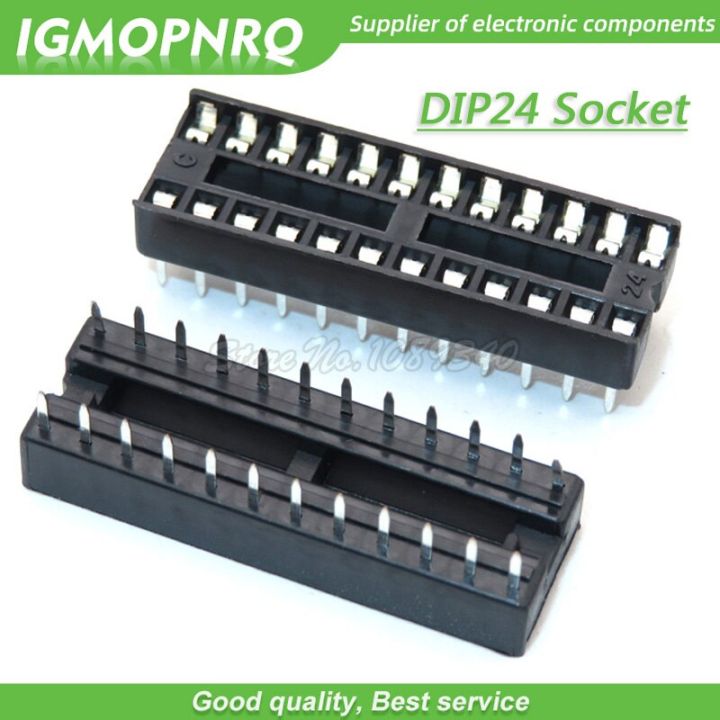 10pcs 24 Pin 2.54mm DIP SIP IC Sockets Adaptor Solder Type Narrow New Original Free Shipping