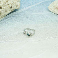 เครื่องประดับ Rock Me Jewelry รุ่น Double Wave Ring แหวน ทองเหลือง ประดับพลอย