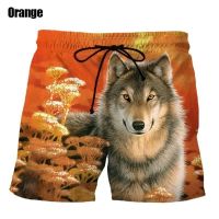 Wolf 3d Print Shorts Summer Mens Fashion Casual Hip Hop Harajuku Cool Beach Shorts Swim Skateboard Sports Short Pants Homme