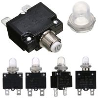 1X 5A/10A/15A/20A/30A Circuit Breaker 12V/24V Push Button Resettable Thermal Circuit Breaker Panel Mount With Waterproof Cap Bar Wine Tools