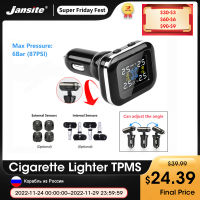 Jansite Car TPMS Tire Pressure Monitoring System Sensors Adjustable Display Angle Auto Security Alarm Pressure