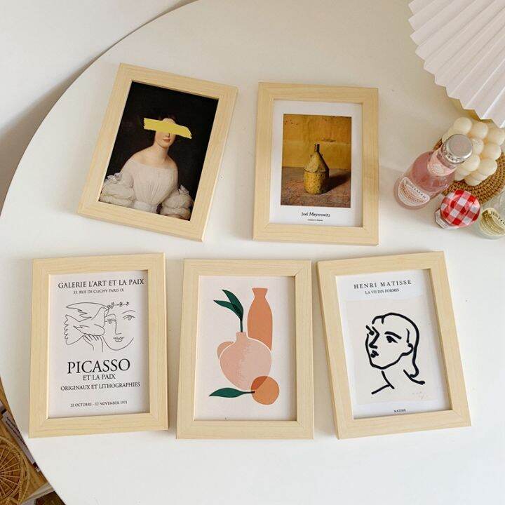 o-urhome-พร้อมส่ง-insกรอบรูปไม้เรียบง่ายขนาด7นิ้ว-simple-7-inch-wooden-photo-frame-ของแต่งบ้าน-ของแต่งโต๊ะ-พร็อพถ่ายรูป-ของแต่งร้านกาแฟ-ของแต่งโรงแรม