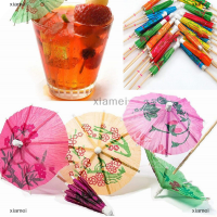 xiamei 50ชิ้น/แพ็คเครื่องดื่มผลไม้เค้ก Stick มินิร่มกระดาษค็อกเทล parasols ร่ม