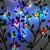 Butterfly Night Light LED Decor Lamp Bedroom Atmosphere Christmas Party Lamp Cute Night Lights Wall Decorations 5PCS Night Lights