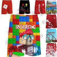 TX 3-13 Y * 110-160 * Robloxs เกมกางเกงขาสั้นเด็กผู้ชายพื้น3D เสื้อผ้าการ์ตูนเด็กชายทุกเพศเสื้อฤดูร้อนเสื้อแขนสั้นสำหรับเด็กหญิง