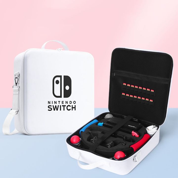 Nintendo Switch กระเป๋า,แหวนน่ารัก-Con กระเป๋าถือสำหรับ Nintendo Switch ฟิตเนสที่เก็บแหวนกระเป๋าเครื่องคอนโซลนินเทนโดสวิทช์ & อุปกรณ์เสริม