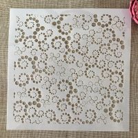 30x30cm Dot Floral Lines DIY Layering Stencils Wall Painting Scrapbook Coloring Embossing Album Decorative Template