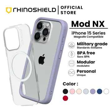 RHINOSHIELD Bumper Case Compatible with [iPhone 15 Pro Max] | CrashGuard -  Shock Absorbent Slim Design Protective Cover 3.5M / 11ft Drop Protection 