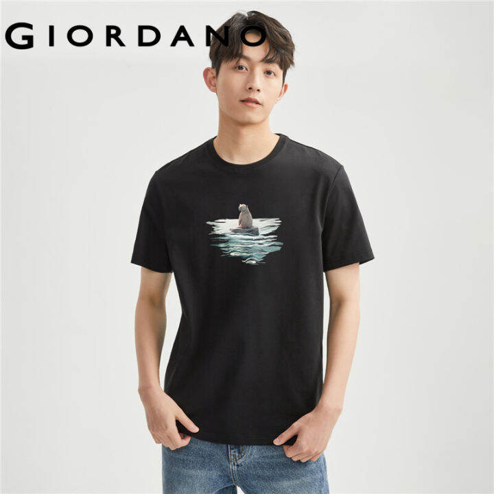 giordano-men-nature-heart-series-t-shirts-cotton-cute-print-tshirts-summer-short-sleeve-crewneck-casual-fashion-tee-91093127-vnb