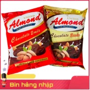Kẹo socola hạnh nhân Almond united Thái Lan mix 2 vị