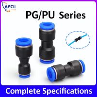 Pneumatic Fittings Fitting Plastic Connectors PU PG 4mm 6mm to 8mm 10mm Air water Hose Tube Push in Straight Air Quick Connector Hand Tool Parts Acces