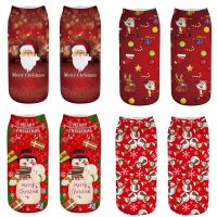 1pair Merry Christmas cotton socks Christmas decorations for home gift sock natal Noel Kerst new year gift stocking xmas