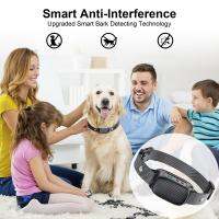 ZZOOI Pet Dog Anti Bark Collar Bark Controller Intelligent Waterproof Device Adjustable Levels and Suitable for All Kinds of Dogs