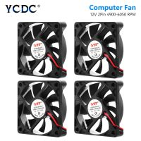 【cw】 4 Pcs 12V 6010 60X60X10mm Brushless Computer CPU Cooling 2PIN Sink Shipping 【hot】