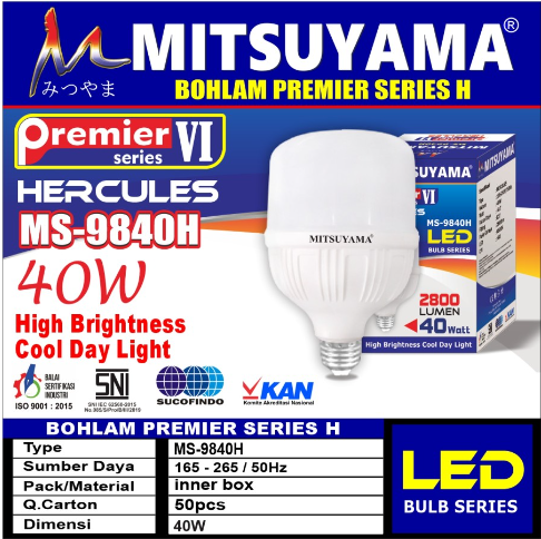Bohlam LED Premier VI Series Galaxy Plus Mitsuyama MS-98xx+ - 5W ...
