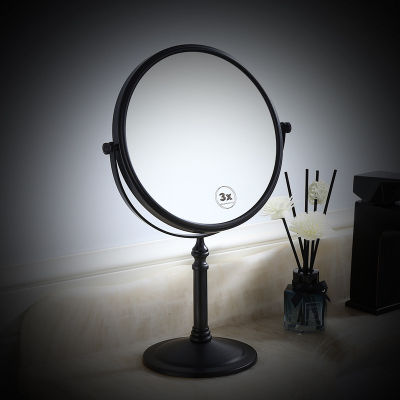 All-copper black desktop mirror ho beauty mirror