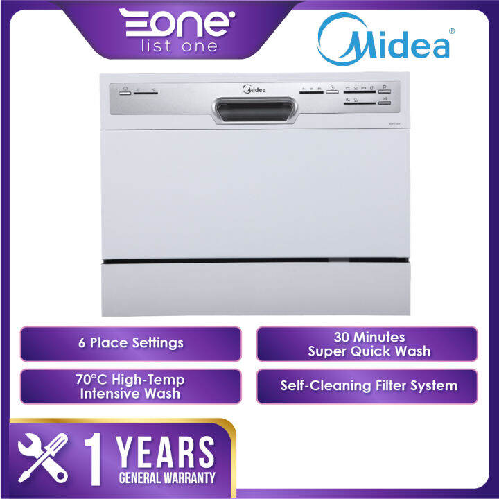 Midea Tabletop Dishwasher With 6 Place Settings WQP63607 Lazada