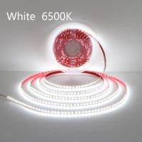 แถบโคมไฟบ้าน AC220V 230V 5M 600 2835 120 Led/m แถบน้ำแข็งแดงฟ้าสีเขียวเหลืองชมพูยืดหยุ่นและตัดได้แถบโคมไฟเพดานหลอดไฟ LED