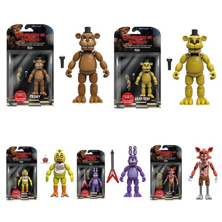 Funko FNAF Action Figure Five Nights At Freddy’s Golden Freddy Foxy The ...