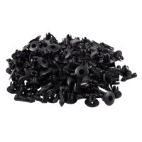 7mm Hole Plastic Rivets Fastener Auto Car Bumper Push Clips 100 Pcs