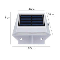 ABS 4 LED Ni-MH Solar Stairs Fence Light Waterproof IP65 Outdoor Garden Solar Wall Lamp