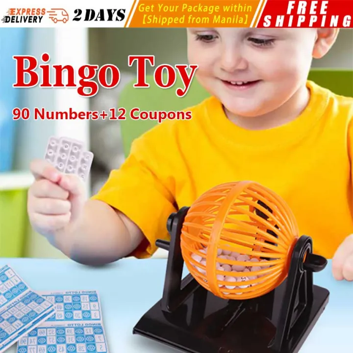 Bingo Game Console Funny Creative Kids Bingo Machine Simulative Lottery