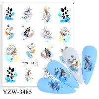 Fashion Geometric Girl Nail Foils / flower Leaf Nails Stickers / Nail Adhesive Tape / Water Transfer Nail Decal / Manicure Art Decorations / Nail Makeup Tools