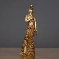 ส่งเจ้าแม่กวนอิมทองแดงทันทีโดย Guanyin เครื่องประดับรูปปั้นพระยืนอยู่เหมือนหวังว่าเจ้าแม่กวนอิมฟังอุปกรณ์สำหรับผู้นับถือศาสนาพุทธพระพุทธเจ้า