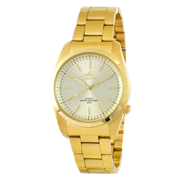 UniSilver TIME Mens Medium Gold Stainless steel watch KW48681206 Lazada PH