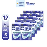 CHÍNH HÃNG  Khẩu trang Unicharm 3D Mask Super Fit size M gói 5c thumbnail