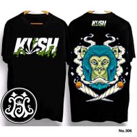 KUSH 2023 ออกแบบใหม่ Unisex เสื้อยืดที่มีสีสันผ้าฝ้าย 100% Crew neck T-shirt เสื้อยืดลำลองผู้ชาย 420 Smoke เสื้อยืดบุหรี่ เสื้อยืด