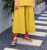 PALINI กางเกง Fortune Palette Relaxed Pants สี Yellow