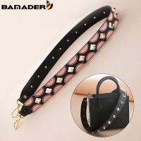 Rivet Accessories Woman Bag Straps BAMADER Leather Bag Shoulders Strap High Quality Rivet Shoulder Belt Handbag Handles Straps