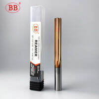 เครื่อง BB คาร์ไบด์ Reamer เคลือบขลุ่ยตรง H7 ความอดทน Chucking เครื่องตัดโลหะเหล็กชุบแข็ง 6 ขลุ่ย CNC 6 ~ 20mm