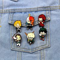 My Hero Academia Brooch Japanese classic animation cartoon cute clothes accessories color metal pin badge Fashion Brooches Pins