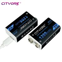 zvhm00 CITYORK 1200mAh 9V Li-ion battery 6F22 Micro 9V USB Lithium Rechargeable Batteries With USB Cable For Metal Detector Microphone