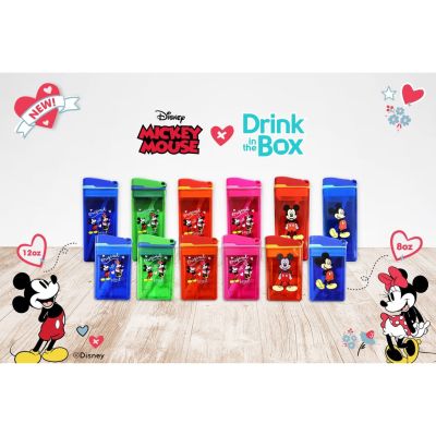 Drink in the box Gen 2 กระติกน้ำหัดดื่มสุญญากาศ ลายลิขสิทธิ์ Mickey Mouse วัสดุไทรทัน เอียงไม่หก ตกไม่แตก