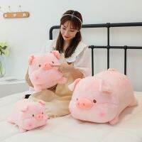 50ซม. ขนาดใหญ่ตุ๊กตาหมูตุ๊กตาของเล่นยัดไส้ลงผ้าฝ้ายสีชมพูลูกหมู Plushie นอนอยู่กับเด็กหญิงเด็กชาย Peluche ไขมันของขวัญวันเกิด