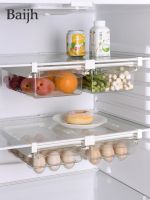 【CW】 Fruit Food Storage Under Shelf Drawer Plastic Fridge Organizer Rack Holder Refrigerator