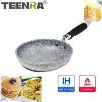 TEENRA 20Cm Japanese Style Frying pan Non-stick Pot Aluminum Fried Pan Pancake Steak Pans Maker Breakfast Pot Kitchen Tools