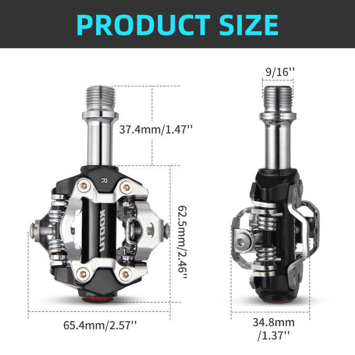 kootu-จักรยานเสือภูเขาแป้นเหยียบแบบล็อกตัวเองแป้นถีบจักรยาน-spd-sl-คันเหยียบอะลูมิเนียมสำหรับแข่งจักรยาน