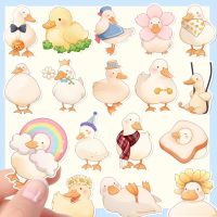 25 cartoon cate duck kawayi Phone/PC Car Phone Self Adhesive Scrapbook Stickers Car Sticker Wedding Decorations Stickers Labels