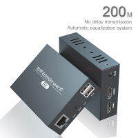 HD KVM ตัวขยาย USB 1080P 200M ผ่าน IP RJ45 Utp/stp Ethernet สวิตช์ KVM HD ตัวรับสัญญาณเครื่องส่งสัญญาณวิดีโอไร้สาย Cat5 6