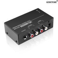 KEBETEME Ultra-Compact Phono Preamplifier,พร้อม RCA 1/4นิ้ว TRS อินเตอร์เฟส Preamplifier Ficador Phono Preamp PP400