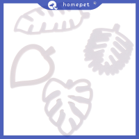 ? Homepet 4ชิ้น/เซ็ตของ Tropical Leaf Candy cake บิสกิตแม่พิมพ์ DIY Decor baking TOOL