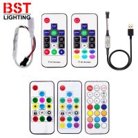 WS2811 WS2812B SK6812 Led Pixel Controller USBDC MINI 3Keys RF 141721Keys With Remote Controller DC5-24V