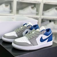 2023 Original J J 1 Low "GreyWhiteNavy" Casual Basketball Shoes Sports Sneakers for Men&amp;Women Basketball Shoes