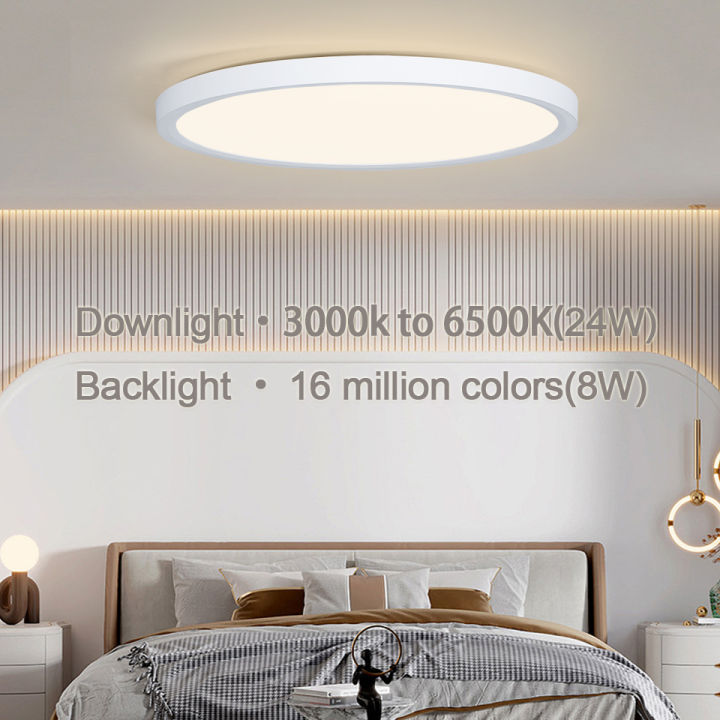 ร้อน-marpou-tuya-โคมไฟเพดาน-led-ไฟเพดานที่ทันสมัย-rgb-app-การควบคุมเสียง-alexa-สมาร์ทโคมไฟ-led-ไฟสำหรับห้องนอนห้อง