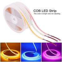 DC 12V 24V COB LED Strip Light 5mm/8mm 320LED/M RA90 Super Bright Flexible Lamp Tape Linear Light Home Decor Lamp 1M 2M 3M 4M 5M LED Strip Lighting