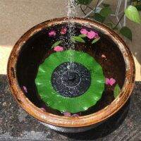 Solar Fountain Floating Water Lotus Leaf Shape Water Pump Panel Kit Solar-powered Floating Fountain for Pond Garden Decoration